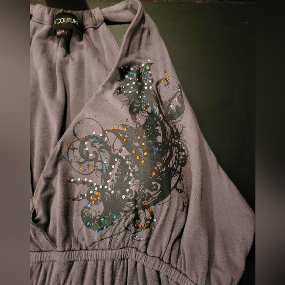 Chic Backless Gray Halter Dress - Picture 6 of 7